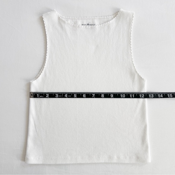 Brandy Melville Vicki Tank | White | One Size (Fits XS) | NWOT - Picture 8 of 12